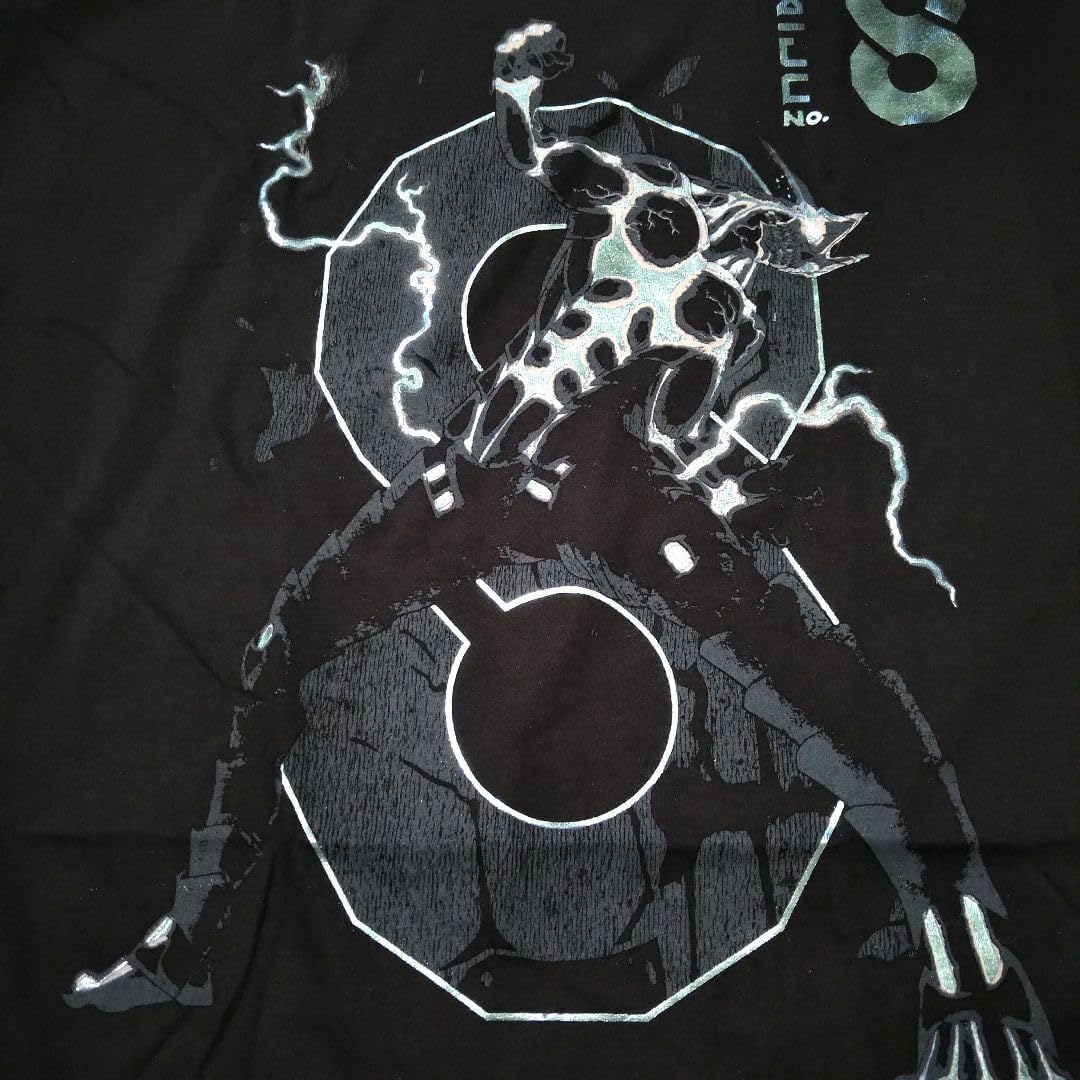 怪獣8号 Tシャツ XLサイズ 黒 箔プリント アニメT 海外 怪獣8号 Tシャツ XLサイズ 黒 箔プリント アニメT 海外