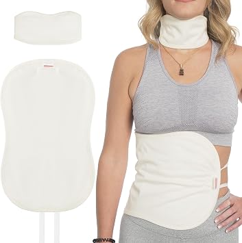 Castor Oil Pack Compress for Liver Detox & Thyroid Kit - Organic Cotton, Mess-Free, Reusable Castor Oil Wrap - Improve Sleep and Digestion, Reduce InflammationCastor Oil Not Included