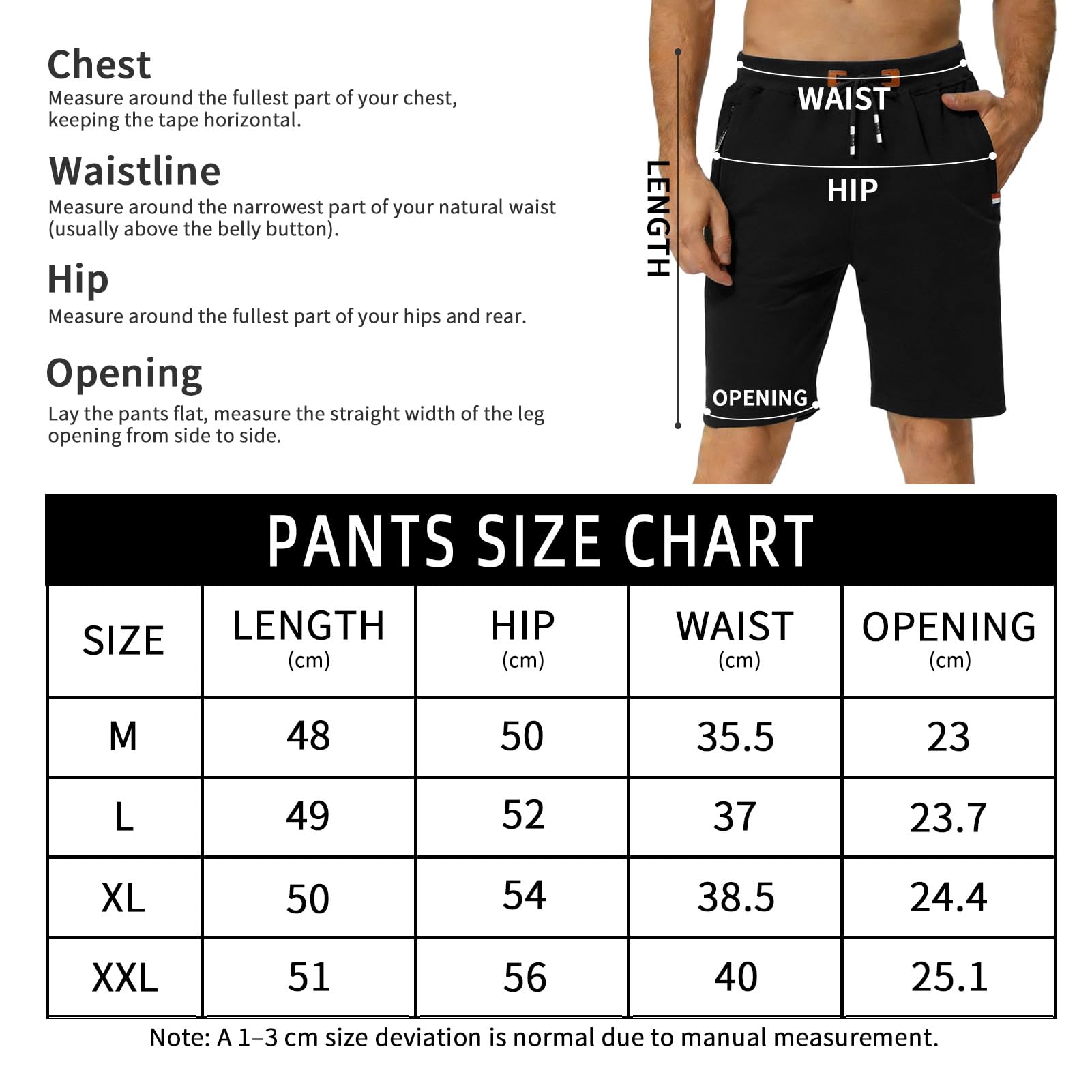 JFAN Short Homme éTé Casual Short Sport Bermudas avec Cordon et Poches à Zippées Pantalon Court
