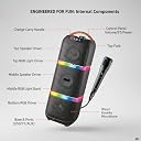 Drumstone 𝟏+𝟏 𝐘𝐄𝐀𝐑 𝐖𝐀𝐑𝐑𝐀𝐍𝐓𝐘 Bluetooth Ultra Bass Pro Wireless Speaker 40W – Karaoke Party Speaker with Immersive Sound, RGB Lights, 3m Karaoke Mic Mic Volume Control 5 Equalizer Settings gallery image
