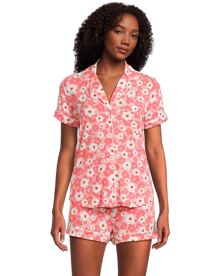 Kate Spade New York Short Sleeve Boxer PJ Set - Main View