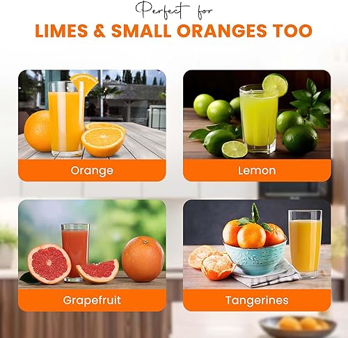 Miniatura 5 de Exprimidor de limón de acero inoxidable resistente - Prensa de cítricos de mano para un jugo sin esfuerzo