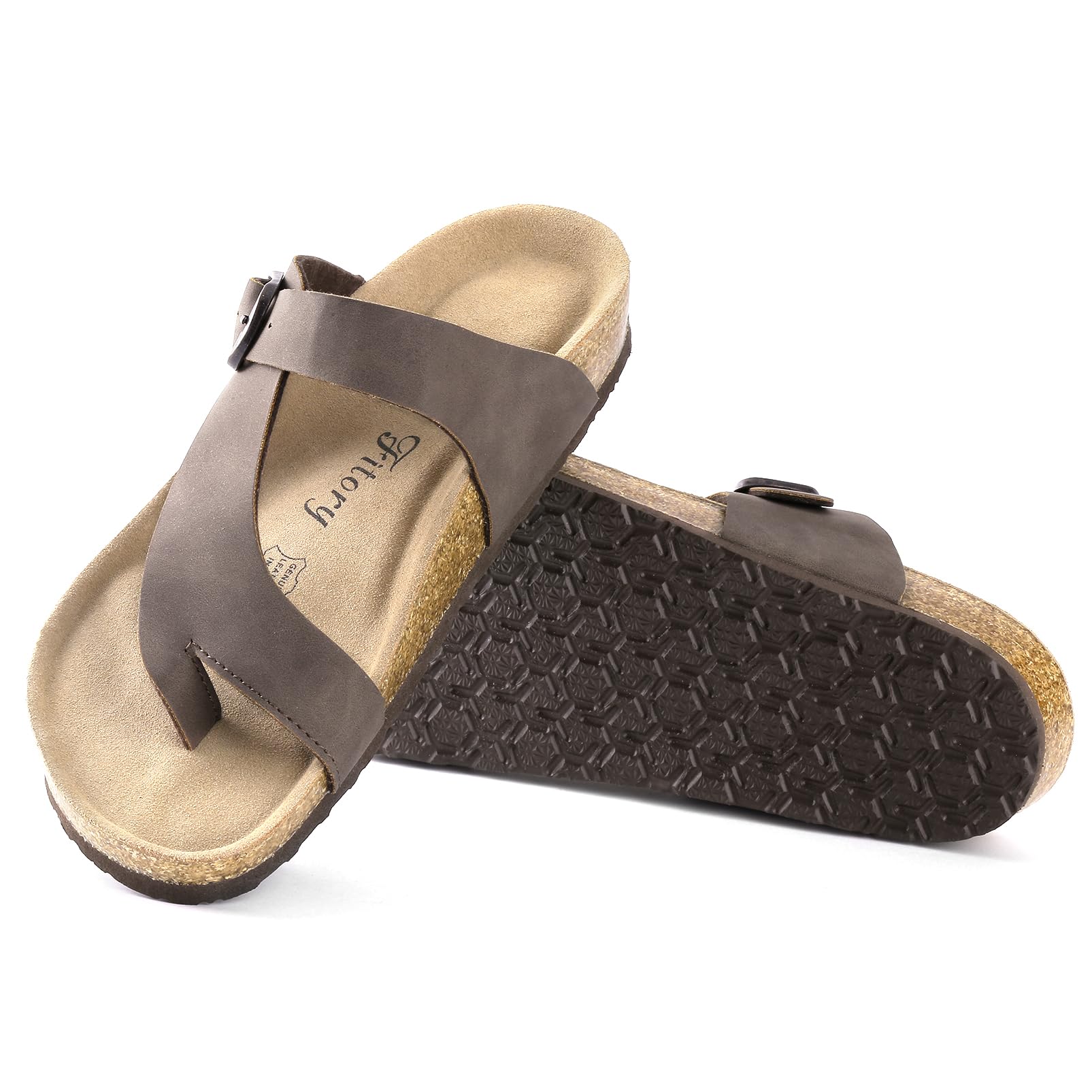 Cork Footbed Fitory Sandals Fitory Womens Cork Footbed Slide