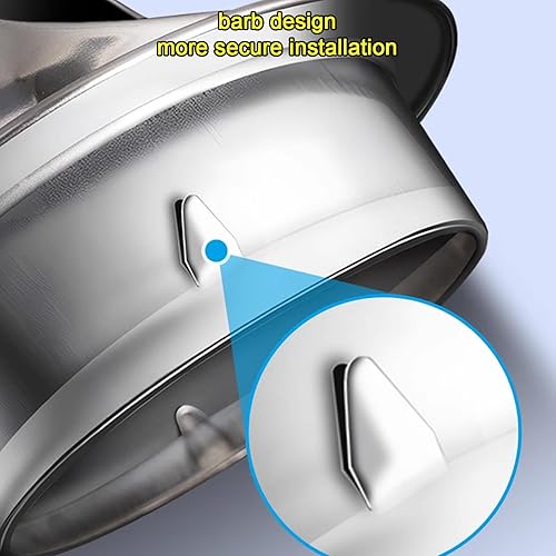 Miniatura 3 de Tapa de lluvia para chimenea de tubo de escape, tapa redonda de ventilación de aire, cubierta de chimenea de acero inoxidable 304, resistente a la