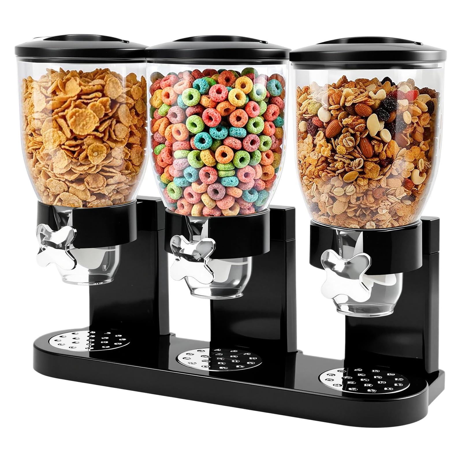 FARYODI Distributeur de céréales pour comptoir 2L, distributeur d'aliments en plastique, distributeur de céréales et de cornflakes, idéal pour les bonbons, boîtes de conservation (3)