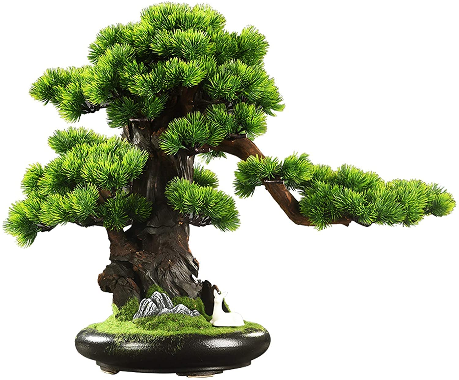 AYCDL Artificial Bonsai Tree In Ceramic Pot Fake Plant Decor Zen Garden Decor Artificial Bonsai Tree for Home Office Indoor Decor