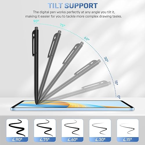 Miniatura 7 de Lápiz capacitivo EMR para 2 bolígrafos notables con borrador, bolígrafo de repuesto para notable 2 tabletas, WacomSuperNote, Kindle ScribeNotable,