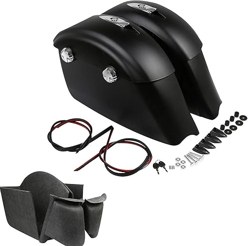 TCMT Tapa de audio para conciertos con cierre electrónico mate para indio Roadmaster 2015-2023 Springfield 2014-2018 Chieftain 2018-2020 Chieftain