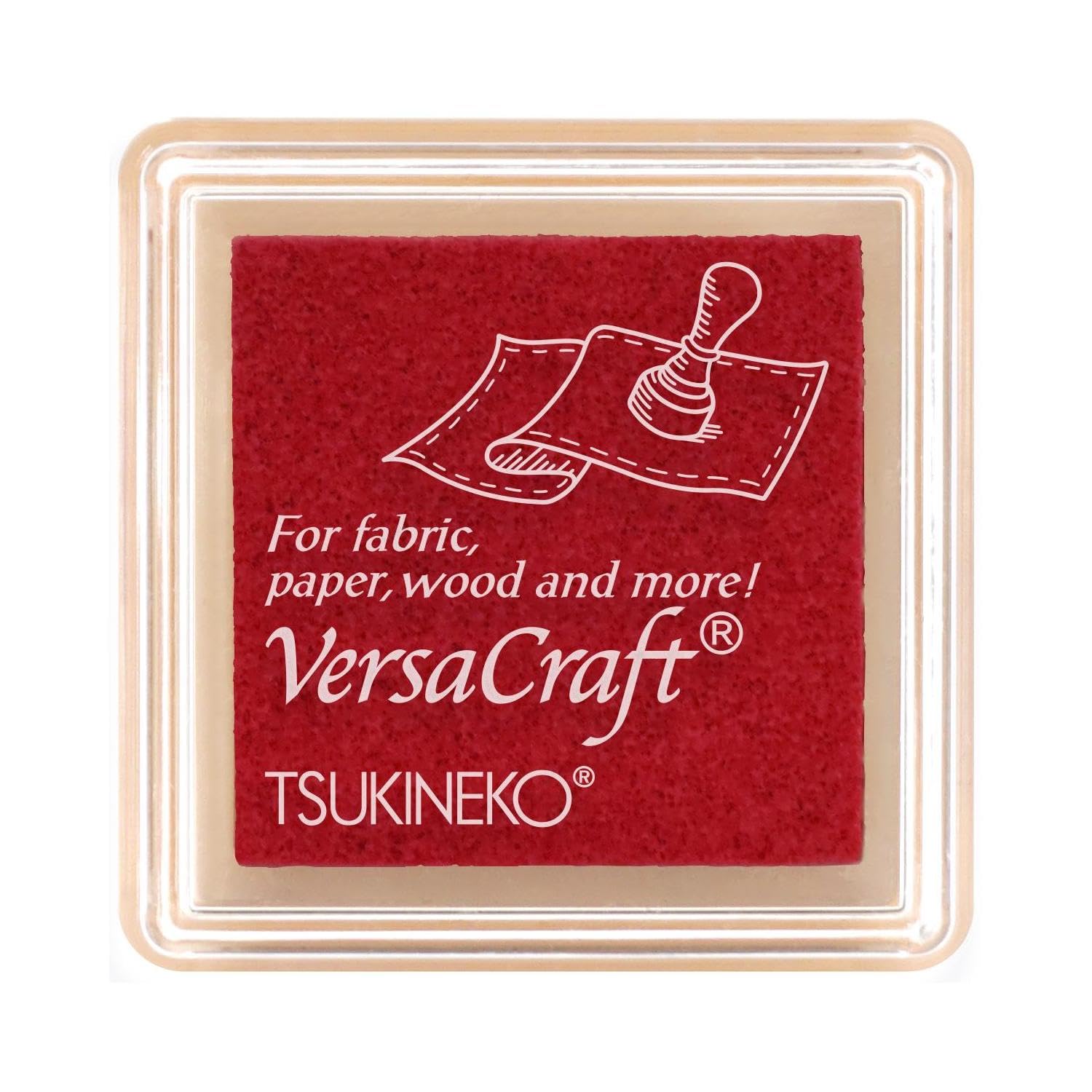 Amazon.com: Tsukineko Stamp Pad Versa Craft S Poppy Red [VKS