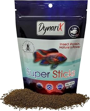 NorthFin DynariX Super Sticks Fish Food, Slow-Sinking Sticks, 1mm, 250g