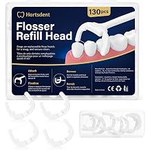 Flosser Refill Heads, Snap-On, 130 Count with Travel Case