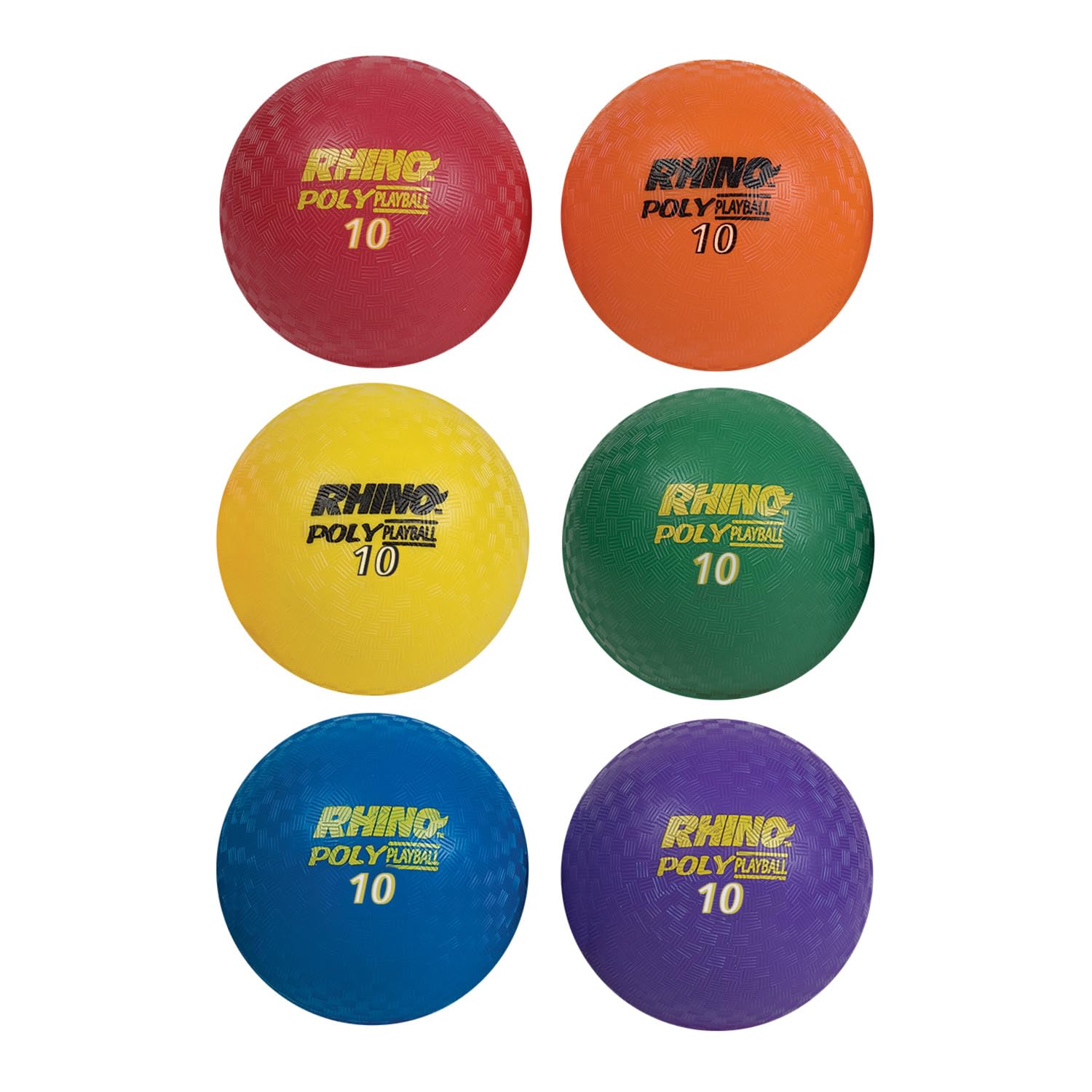 Champion Sports Rhino Poly Oyun Alanı Topu Seti, 10.7cm Çap, Çok Renkli