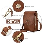 Leathario Crossbody Bag for Women, Vegan Leather Phone Purse, Cell Phone Bag, Travel Cross Body Shoulder Purse and Wallet