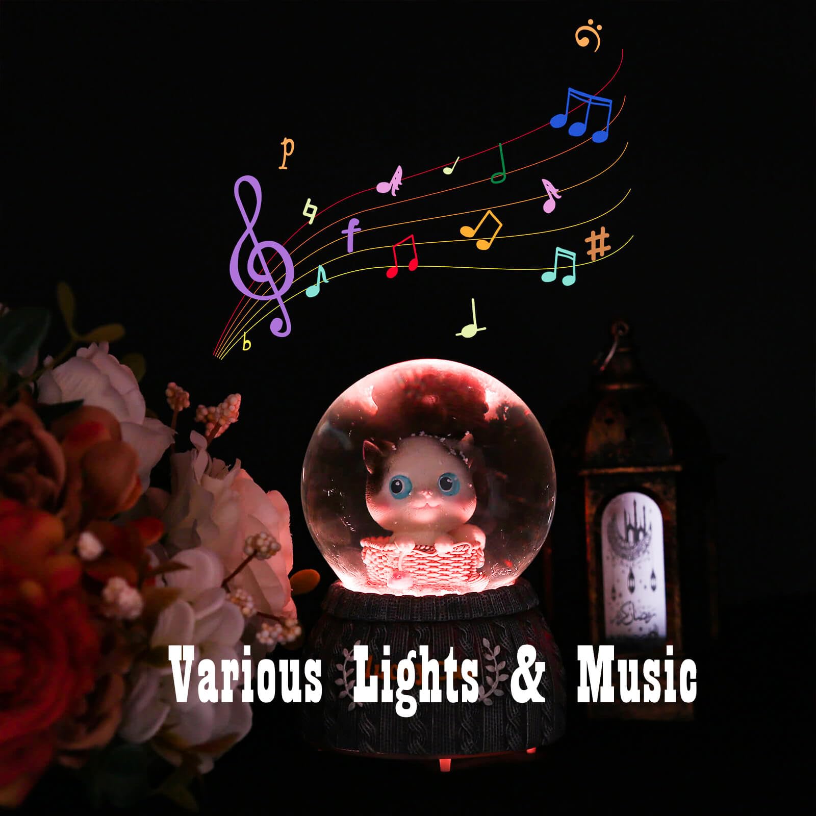 A.F.N.A.L Snow Globe With Light – Floating Astronaut, Music, Color Changing LED - View #9