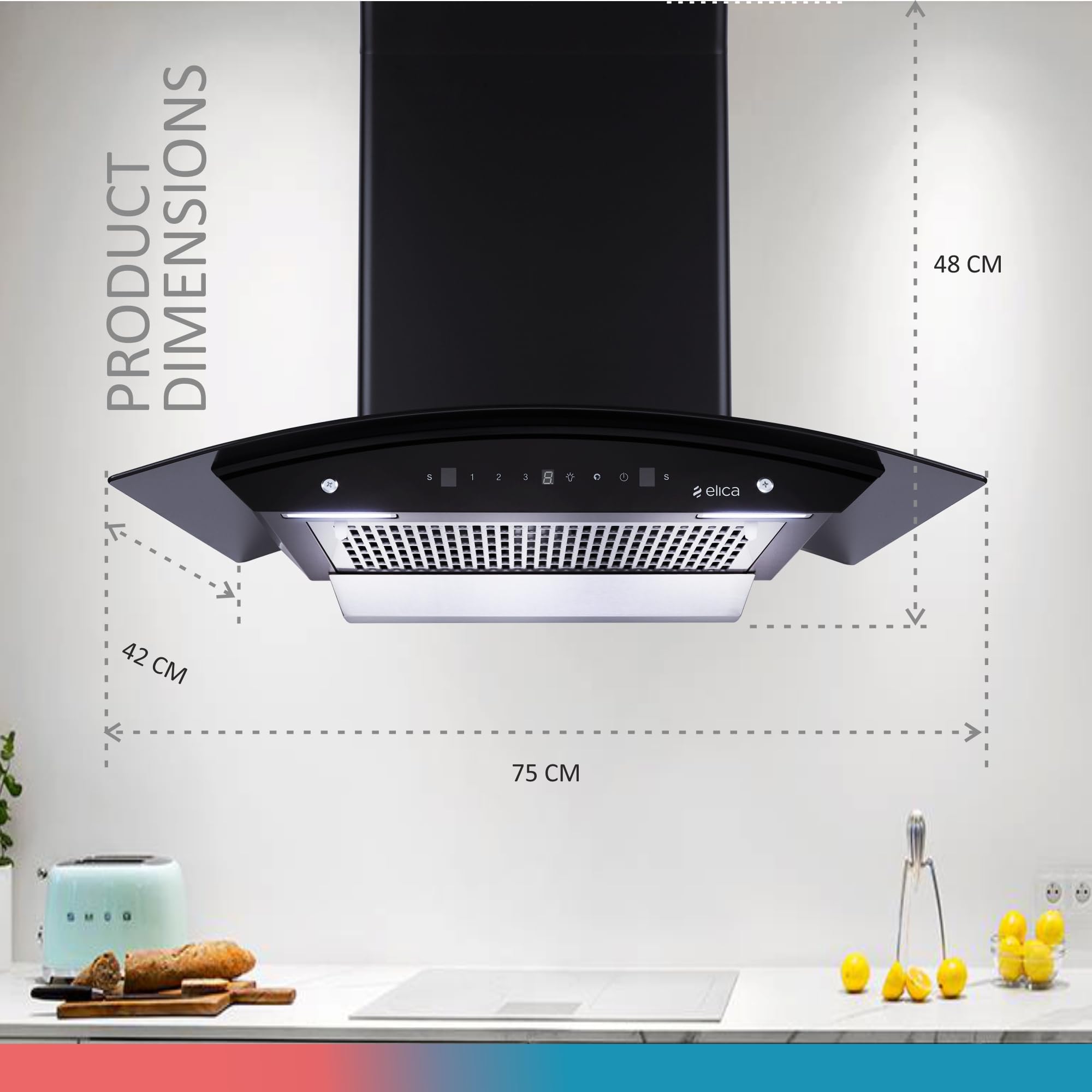 Elica Kitchen Chimney - Powerful & Filterless -5 Elica Kitchen Chimney - Powerful & Filterless -5