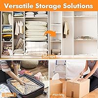 Vista 4 de 10 bolsas pequeñas de almacenamiento al vacío con bomba eléctrica, bolsas de embalaje de plástico, bolsa ahorradora de espacio para ropa, colchón