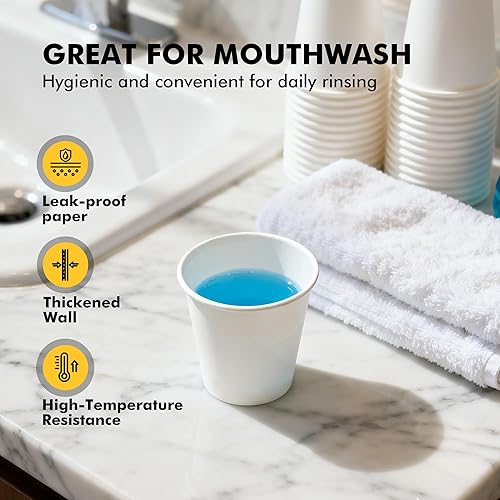 Vista 13 de RACETOP [Paquete de 50] Tazas de café desechables con tapas de 12 onzas, tazas de papel caliente con tapas, taza para llevar con tapa