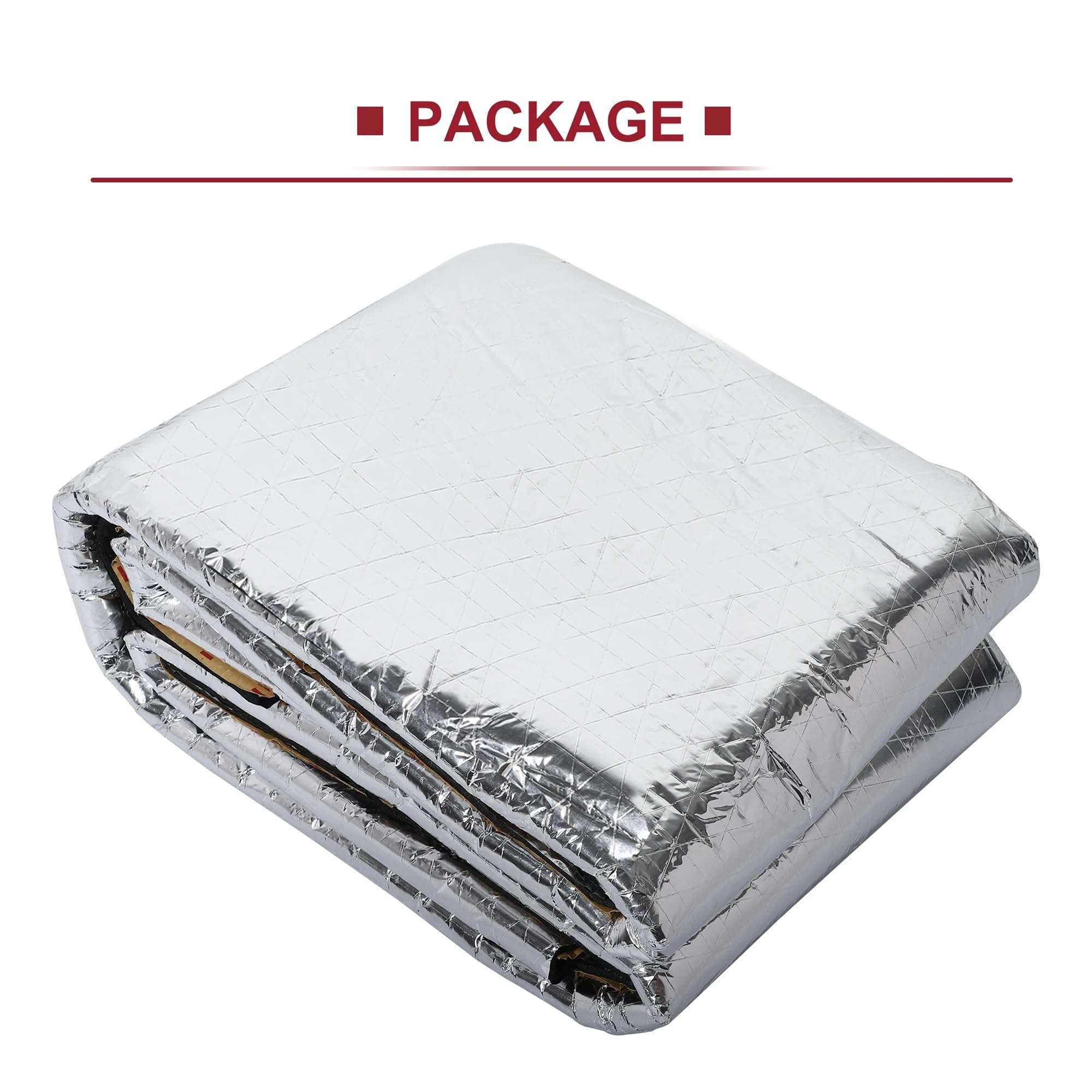 Selbstklebender Aluminiumschaum 203 cm x 100 Auto Firewall Wärme Schalldämpfer Isolierung Matte Beschichtung Baumwolle Selbstklebende Lärm 5mm