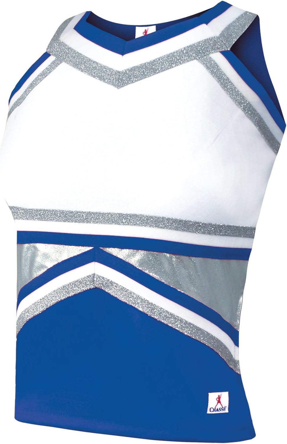 Amazon.com: Metallic Spark Cheerleading Shell Top - Youth Girls Sizes ...