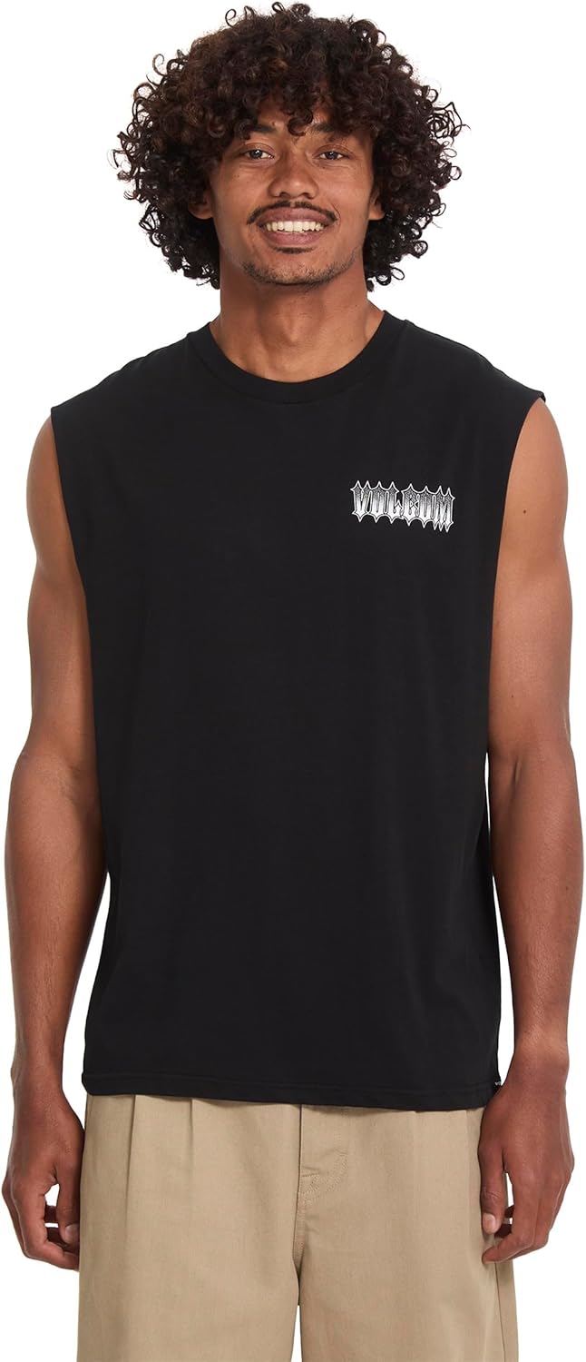 Volcom Men's Sleeveless T-Shirt – Soft Cotton Lightweight Crewneck Muscle Tee