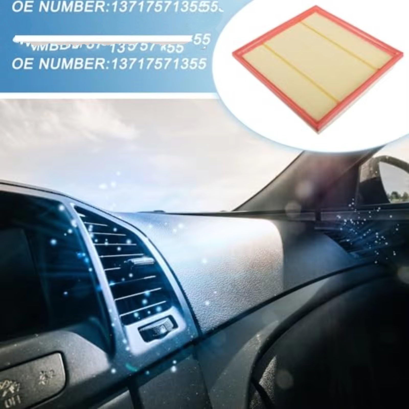 Filtro Aire Coche Para 535i 5 Series 640i 740Li GT535i X3 X4 X5 X6