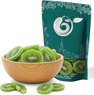NY Spice Shop Dried Kiwi Slices 1lb - Natural Chewy Tropical Fruit for Snacking, Trail Mix, Baking & Smoothies