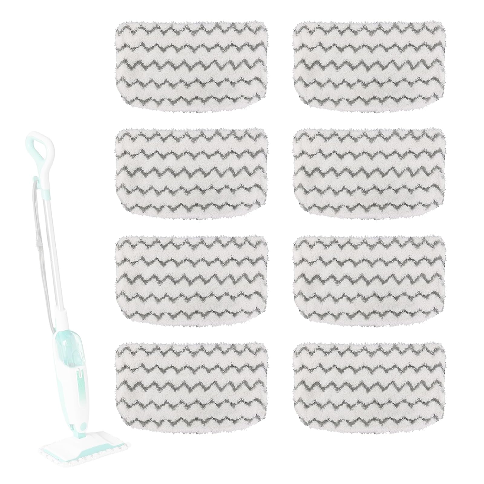 Jazuaiao Absorbency Pack of 8 Replacement Mattresses for Fog Wipe Premium Microfibre Permanent Extended Use Various Floor Exteriors High Absorption Mopping Mattresses