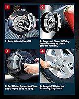 Vista 7 de KAX Espaciadores de rueda 4x4, adaptadores de espaciadores de rueda de 1" con pernos de 1/2" x20, diámetro del cubo de 59 mm, 2 piezas para Xpress