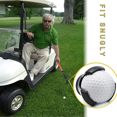 Miniatura 6 de Retriever de pelota de golf, telescópica para agua con cabeza lista para liberación de primavera, herramienta de recuperación de pelota de golf con