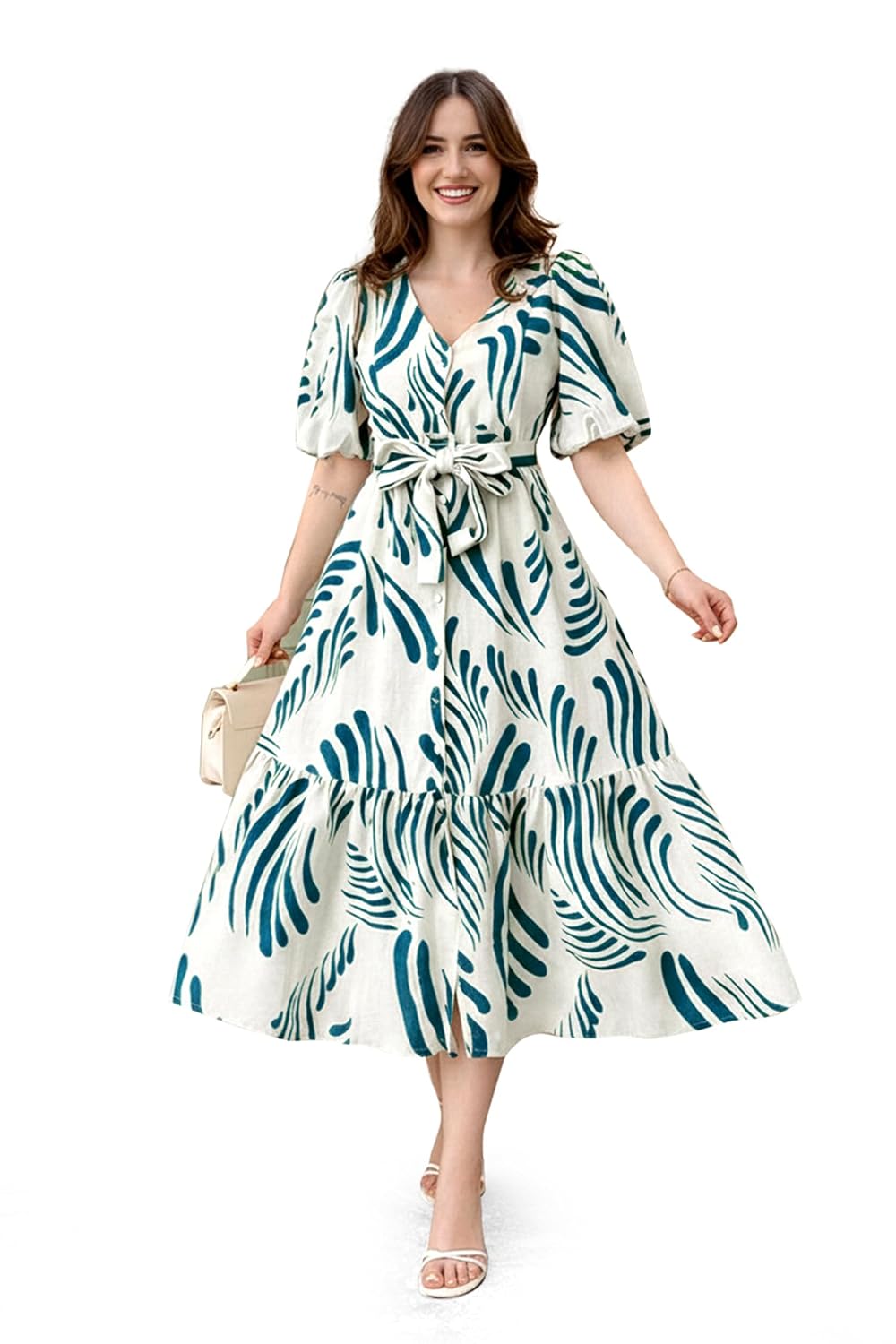 Jwalin Women's Rayon Printed Midi Dress|Dress for Woman|Dresses|Western Dress|One Piece Dress - Review, Price and Buying Guide