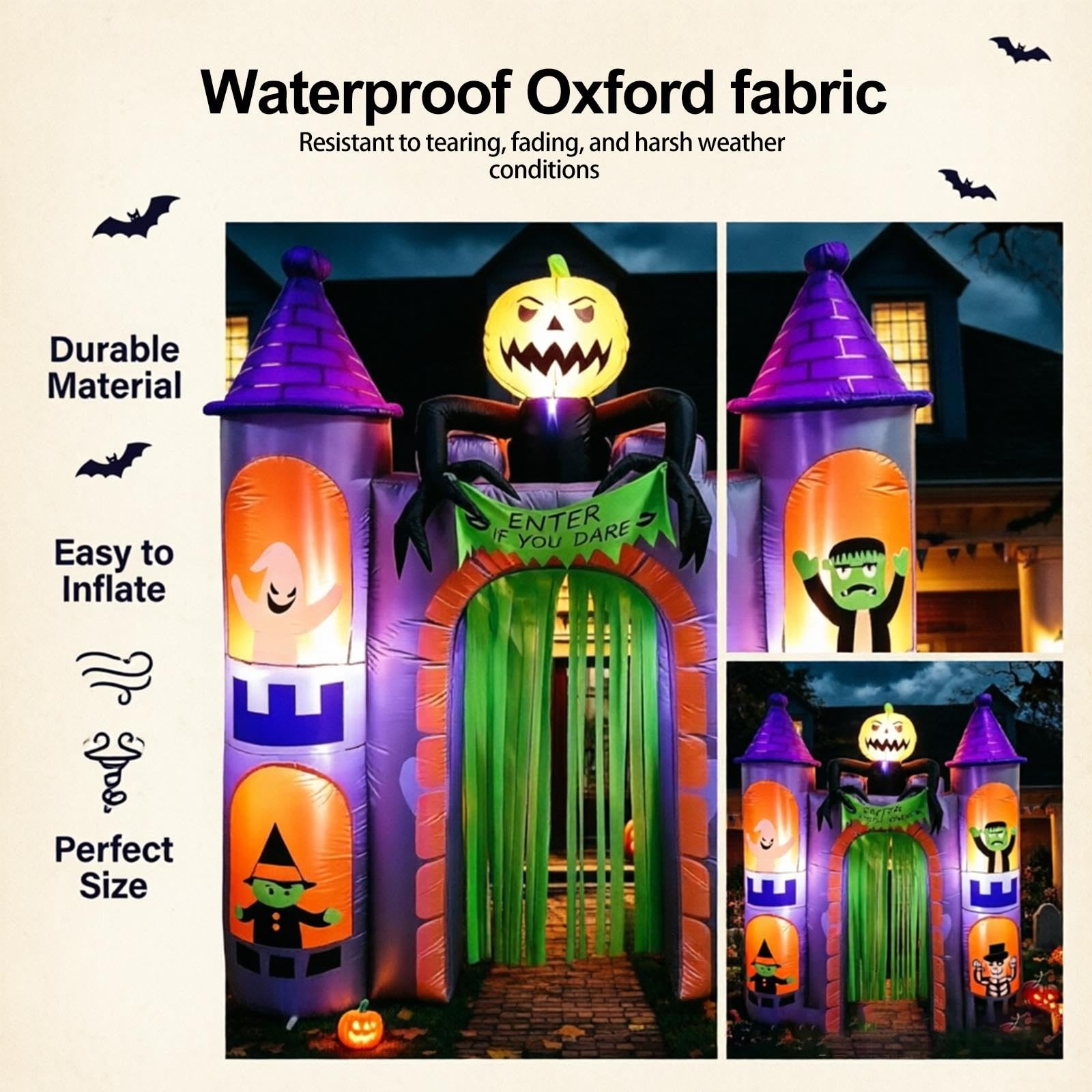 Nadmuchiwana Brama Nawiedzonego Zamku Halloween 2.4m