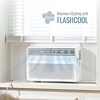 Vista 6 de Keystone - Aire acondicionado inversor de 8,000 BTU montado en ventana con operación silenciosa y de alta eficiencia y control remoto, unidad