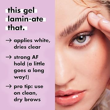 e.l.f. Brow Laminating Gel | Strong-Hold, Clear-Drying & Water-Resistant Brow Gel Creates Laminated Brows, Comb & Sculpt Brows, Vegan & Cruelty-free