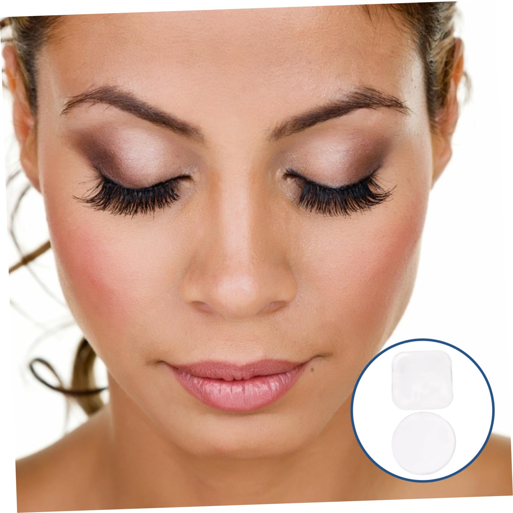 IWOWHERO Silicone Lash Pads Set 8pcs Eyelash Holder Pallets for Comfortable Lash Application