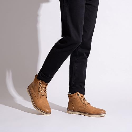 Miniatura 7 de Vostey Botas de senderismo impermeables para hombre, botas chukka casuales para hombres