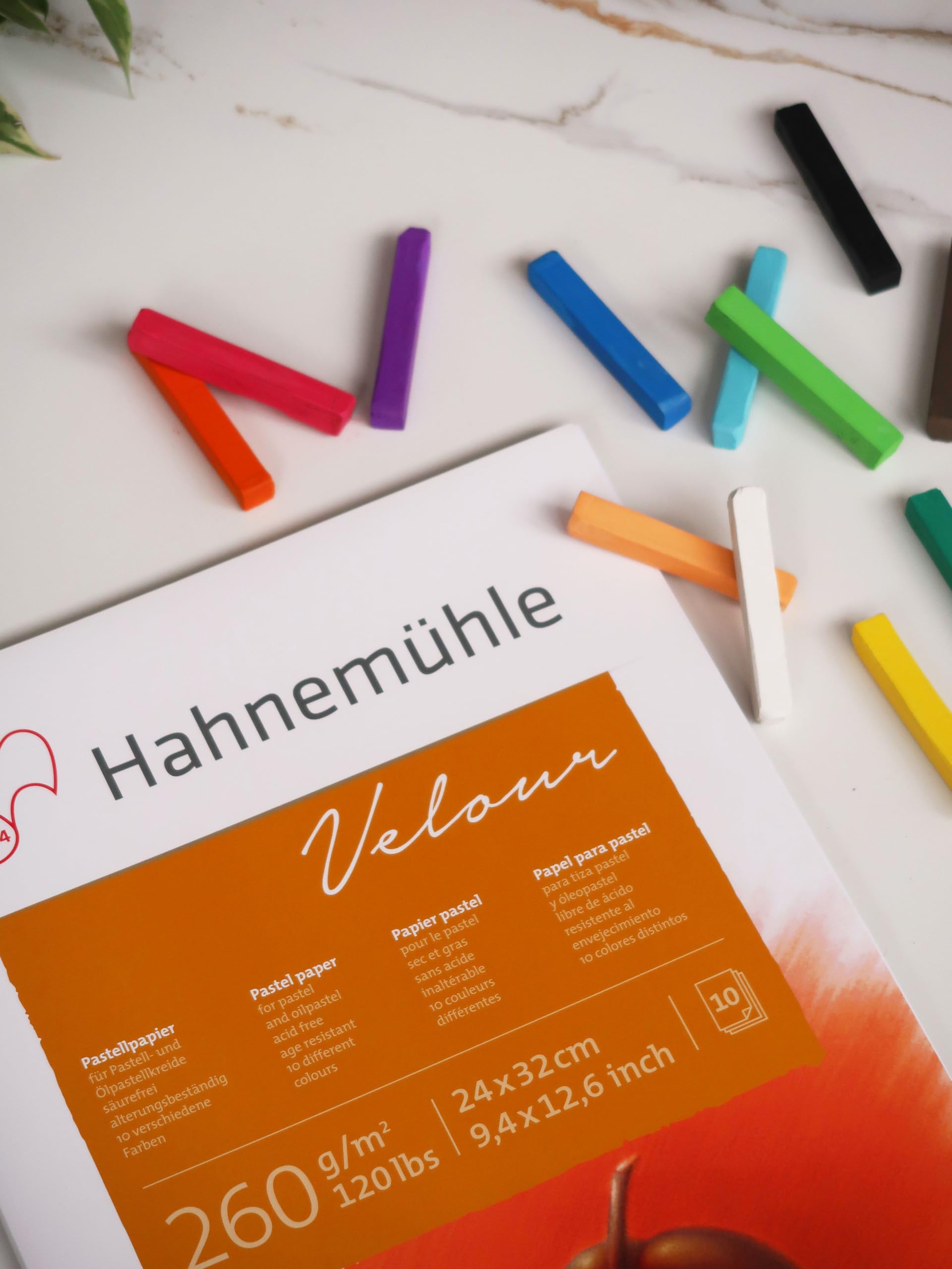 Hahnemuhle Velour 260 gsm Pad - 24 x 32cm White