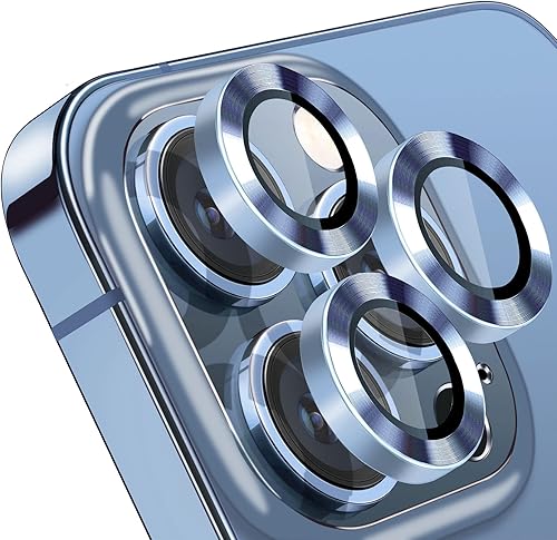 Miniatura 8 de Compatible con iPhone 13 Pro para iPhone 13 Pro Max, protector de lente de cámara antiarañazos, vidrio templado 9H, protector de pantalla de cámara