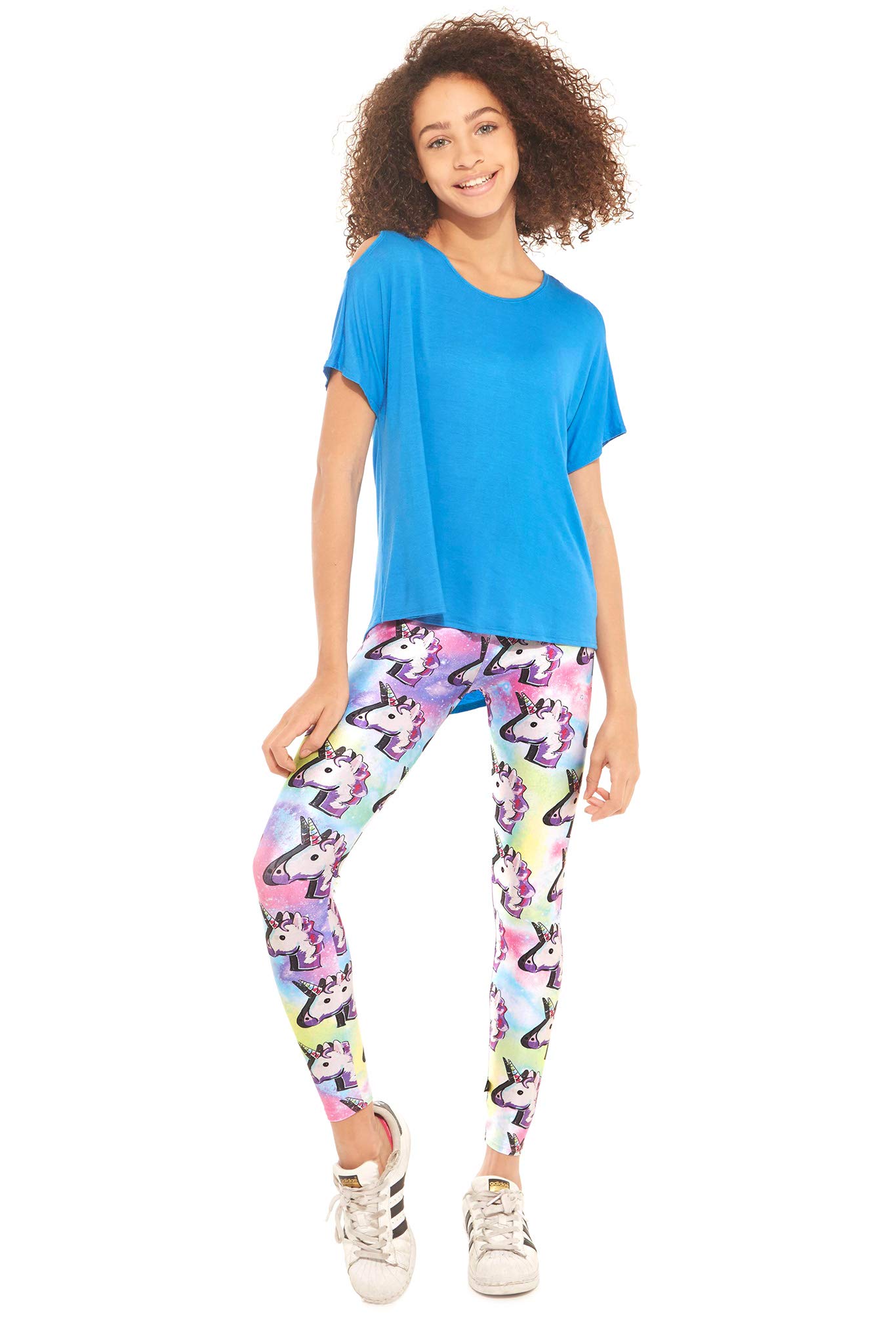 Buy Terez Leggings for Girls, Fun Rainbow Unicorn Pants, Workout