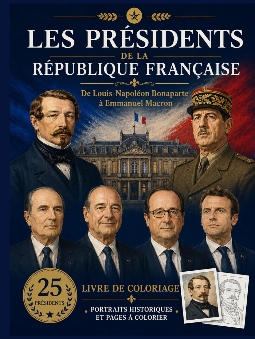 Les Présidents de la République Française De Louis-Napoléon Bonaparte à Emmanuel Macron: Un voyage à travers les Républiques françaises. Portraits ... pour les adultes, ados et pour les enfants