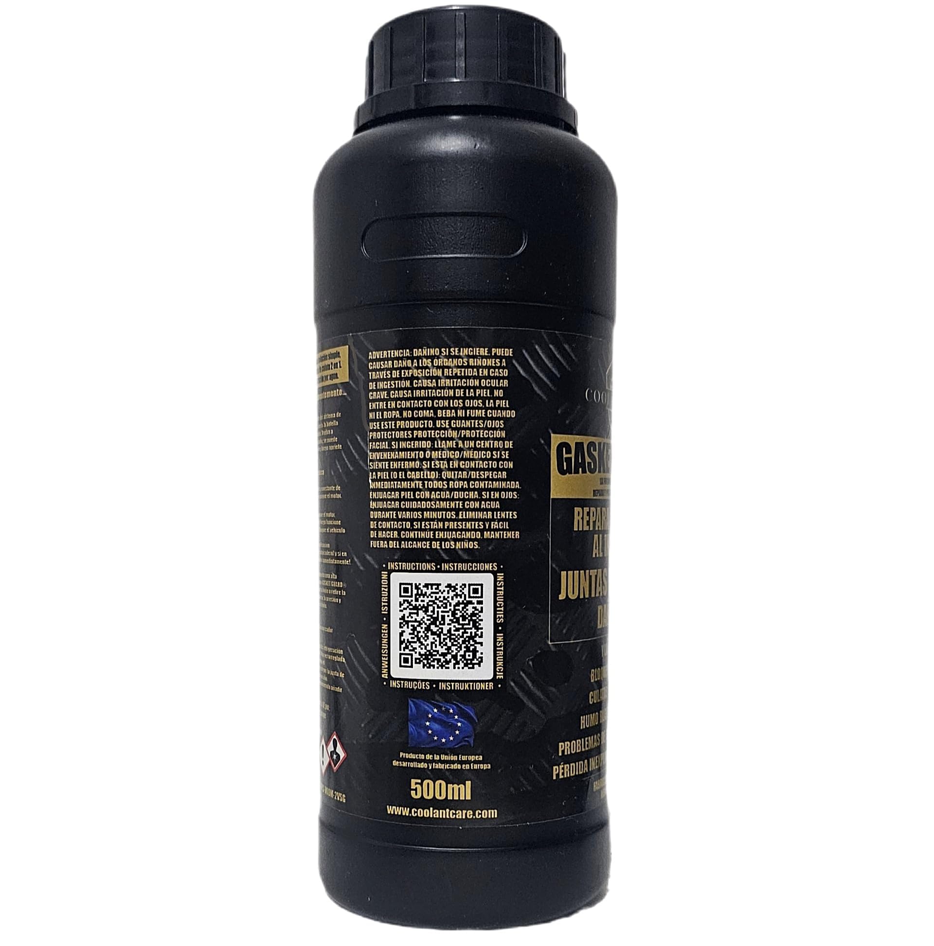 Sellador de Juntas de Culata de Alta Resistencia, Repara y Protege contra Fugas de Motor, Compatible con Motores Diésel y Gasolina - 500ml