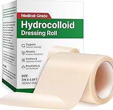 Hydrocolloid Roll Tape 5cm x 1.5m – Soft, Flexible, Skin‑Friendly Protective Tape for Daily Comfort – Waterproof, Cut‑to‑Size, Long‑Lasting Adhesion, 1 Roll