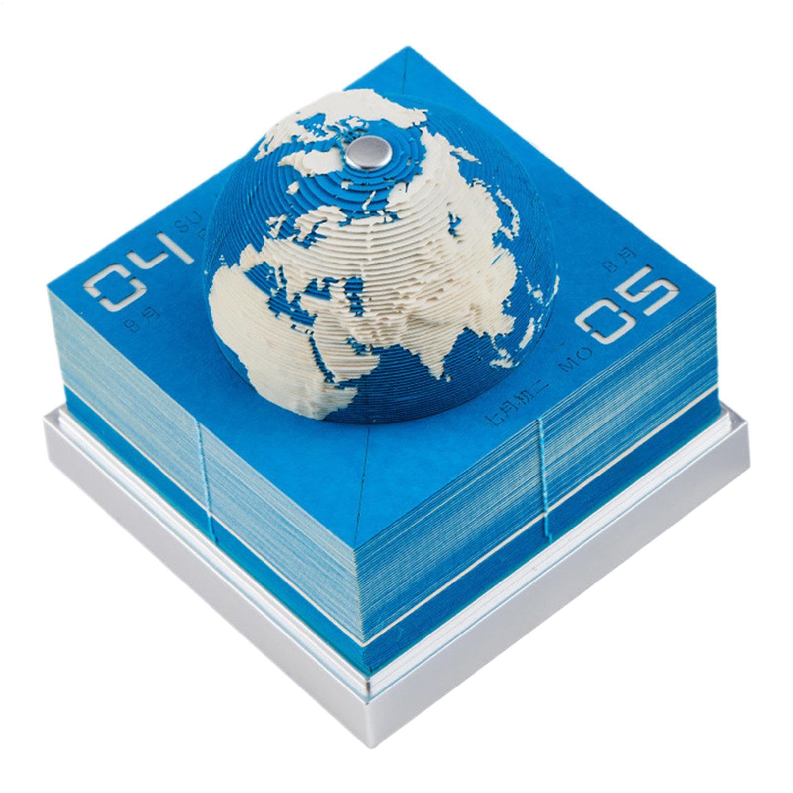 Calendario 3D Con Design A Orologio 2026 Decorazione Da Tavolo A Forma Di | Calendario a Strappo Decorativo Quotidiano Per Compleanno Festa Ufficio Casa Appartamento Freelance Studenti Unive