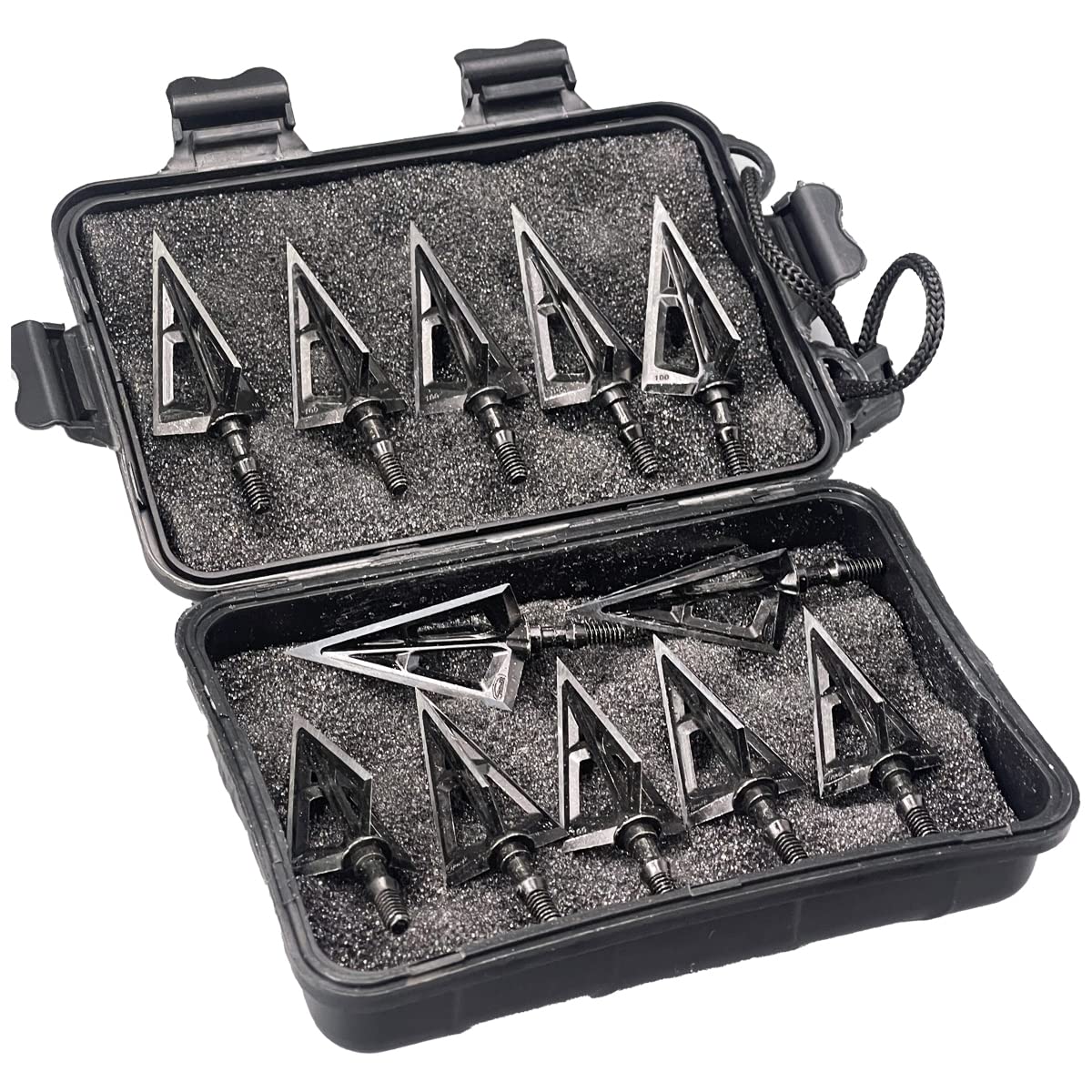 Broadheads 100 Grain, 12PK Archery Broadheads Arrow Heads for Compound Bow & Crossbow Arrow Accessories