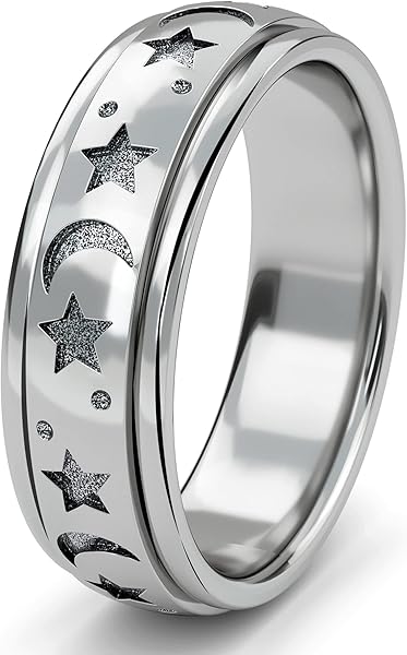 TJC Anelli Spinner Antistress Stella e Luna