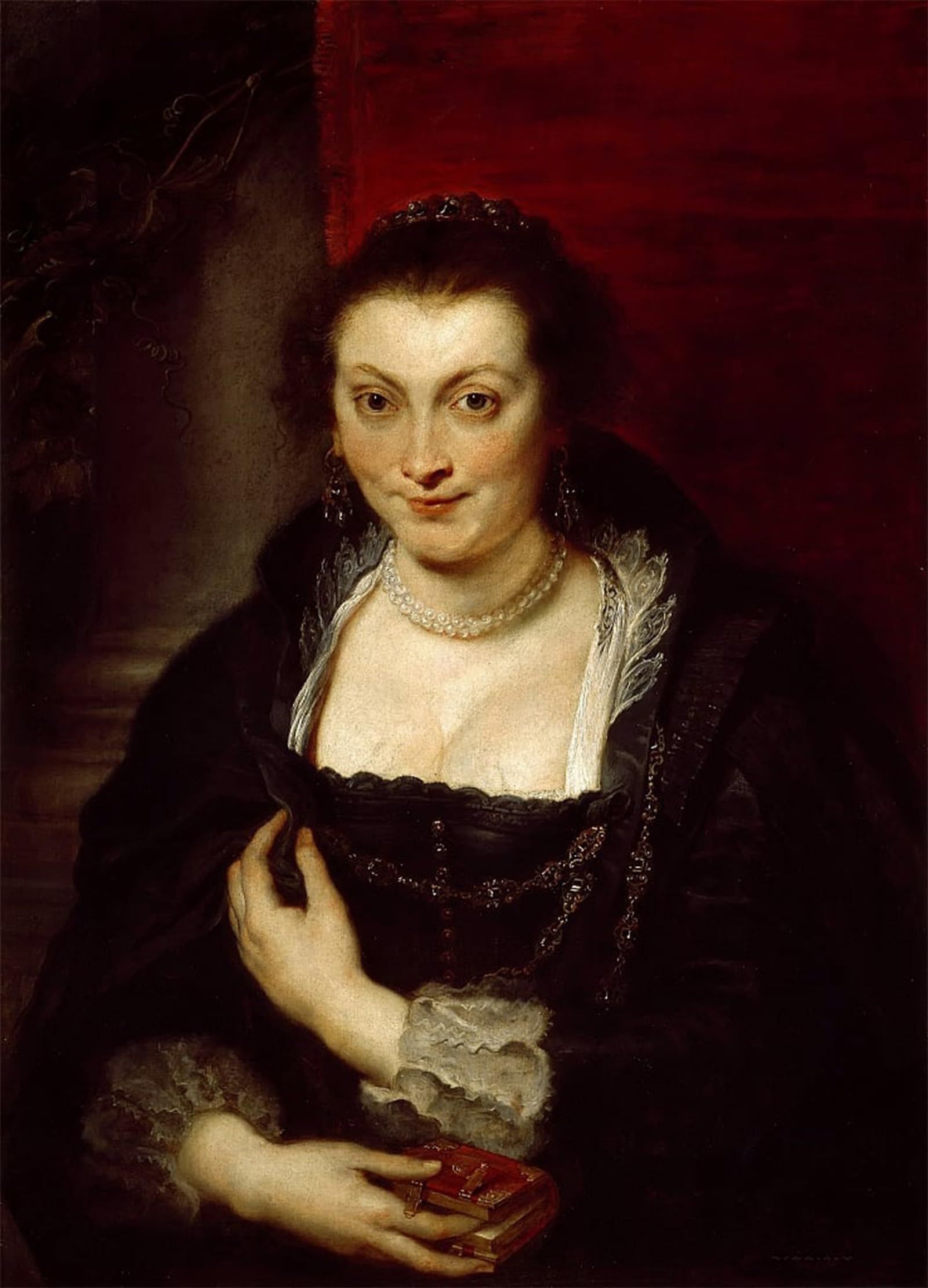 POSTERIIk Vintage Classic Picture Landscape Artwork Portrait of Isabella Brant by Peter Paul Rubens Portrait Canvas Painting for Office Home Decor 60x90cm
