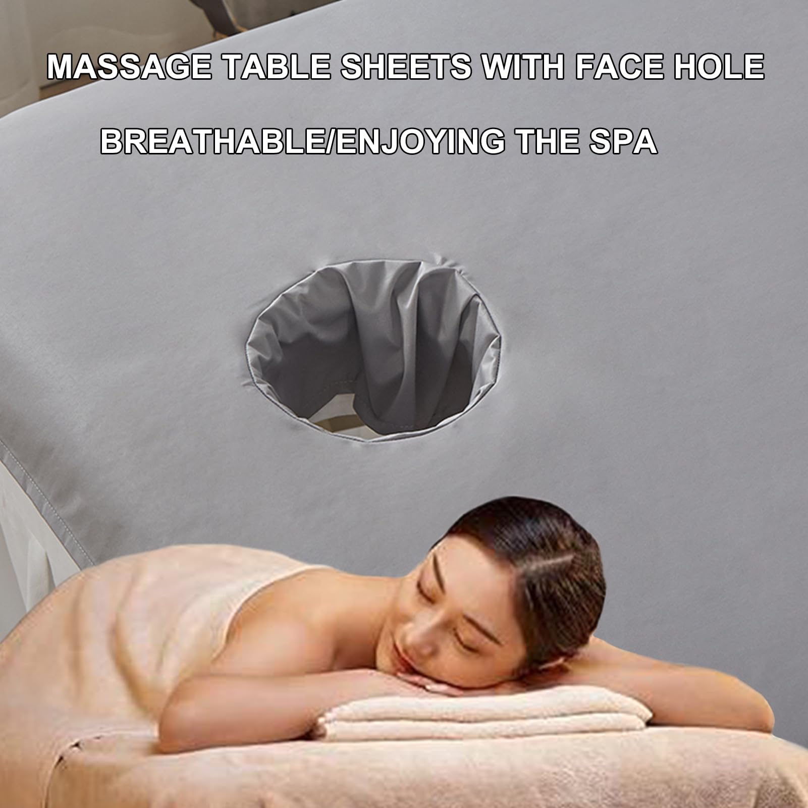 ブラウンマッサージベッド 顔用穴付き 【公式通販】