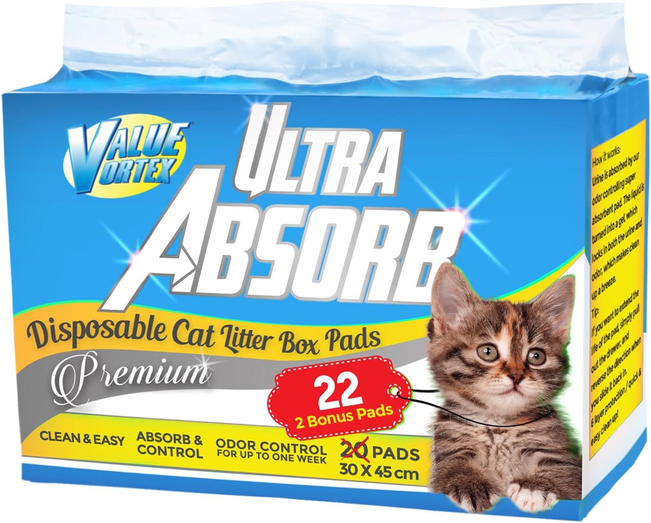 litter box with pads