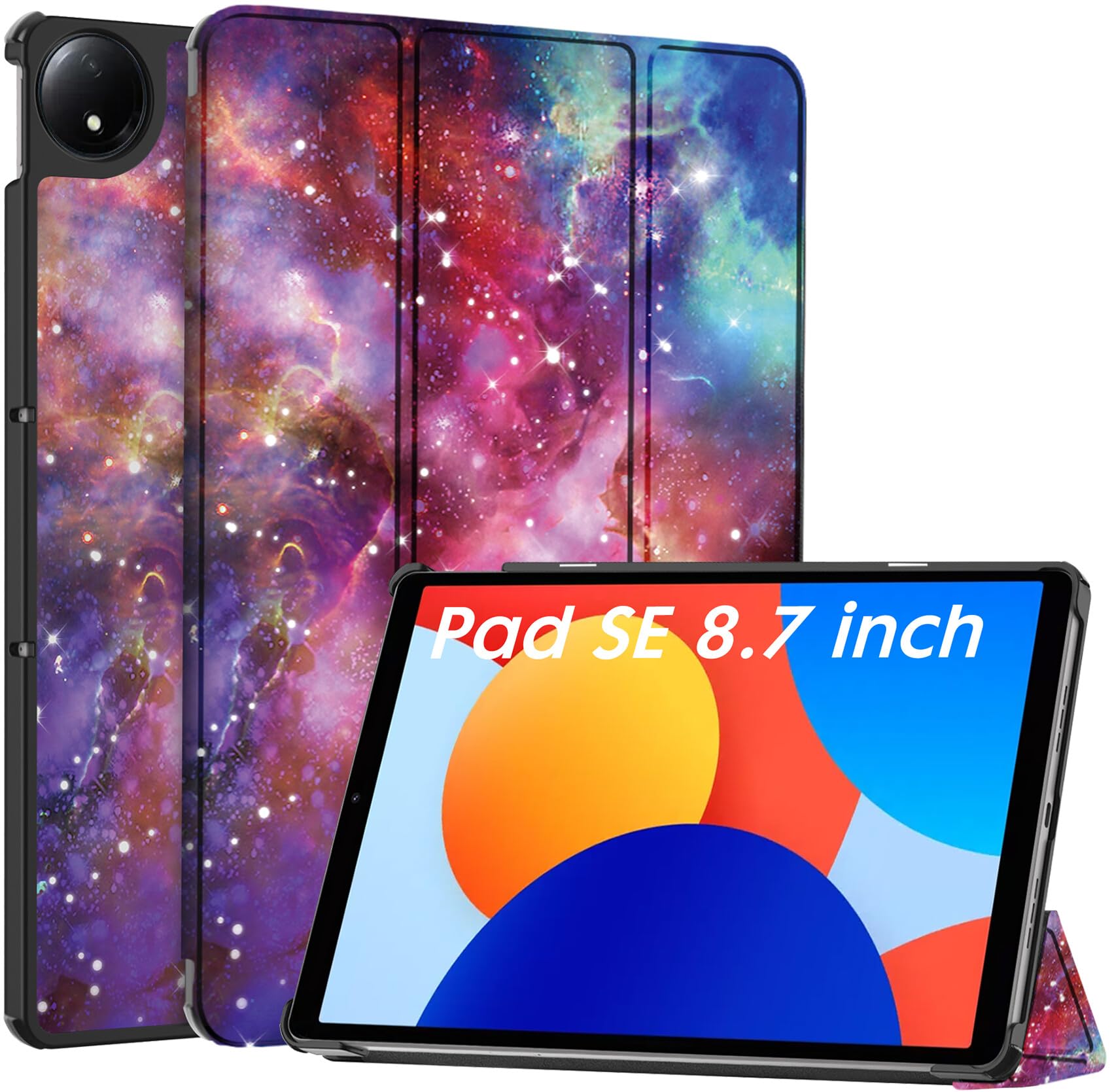 Robustrion Cover for Redmi Pad SE 4G 8.7 inch Cover Case, Trifold Flip Stand Cover Case for Redmi Pad SE 8.7 inch Tablet [Auto Sleep/Wake Support] - Galaxy (B0DB8GZ933) Amazon Price History, Amazon Price Tracker