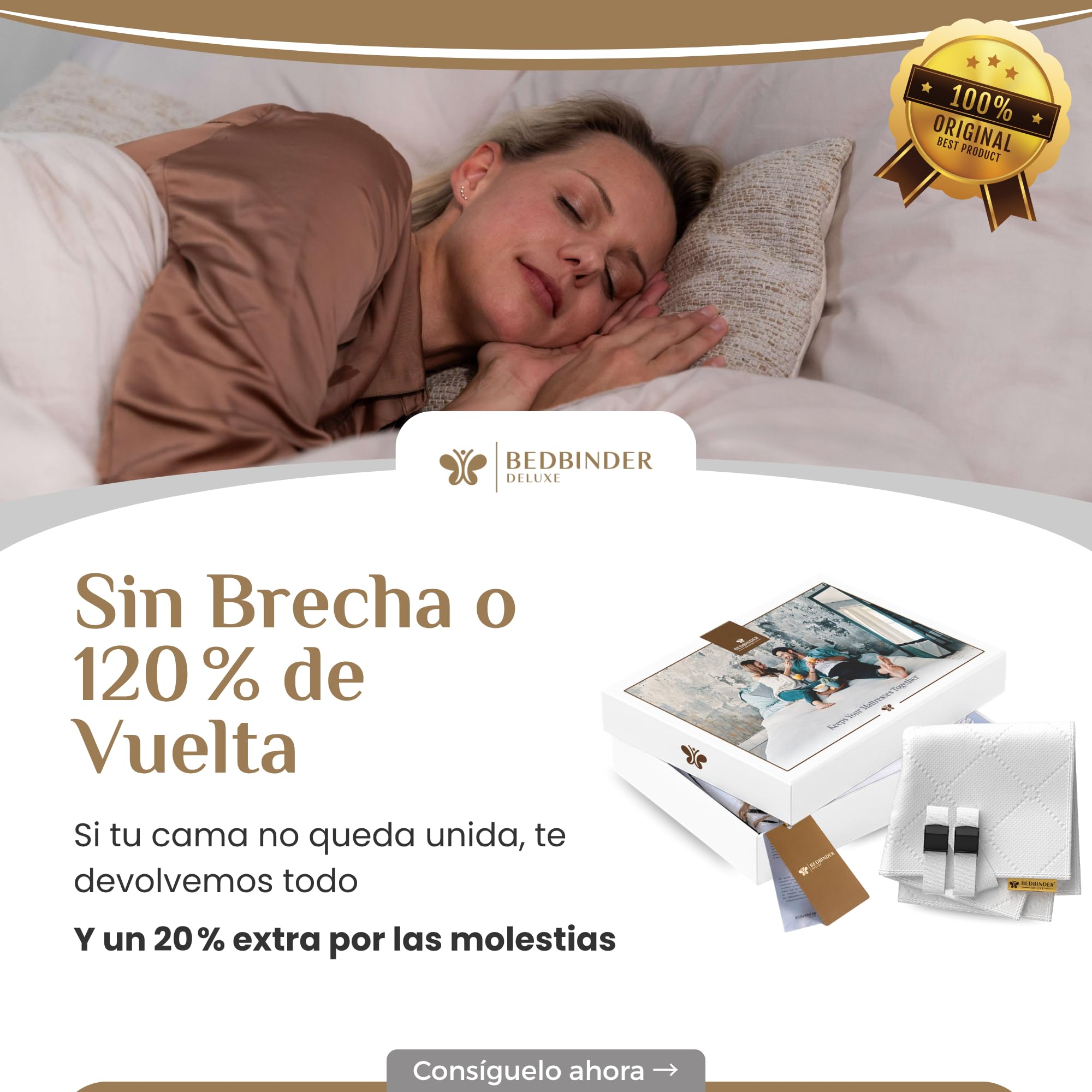 Cuña Unir Colchones - Ajustador De Camas para Unir Dos Colchones de 90 - Funciona Muy Bien con Mattress Topper Double Bed y reemplaza Cama Puente