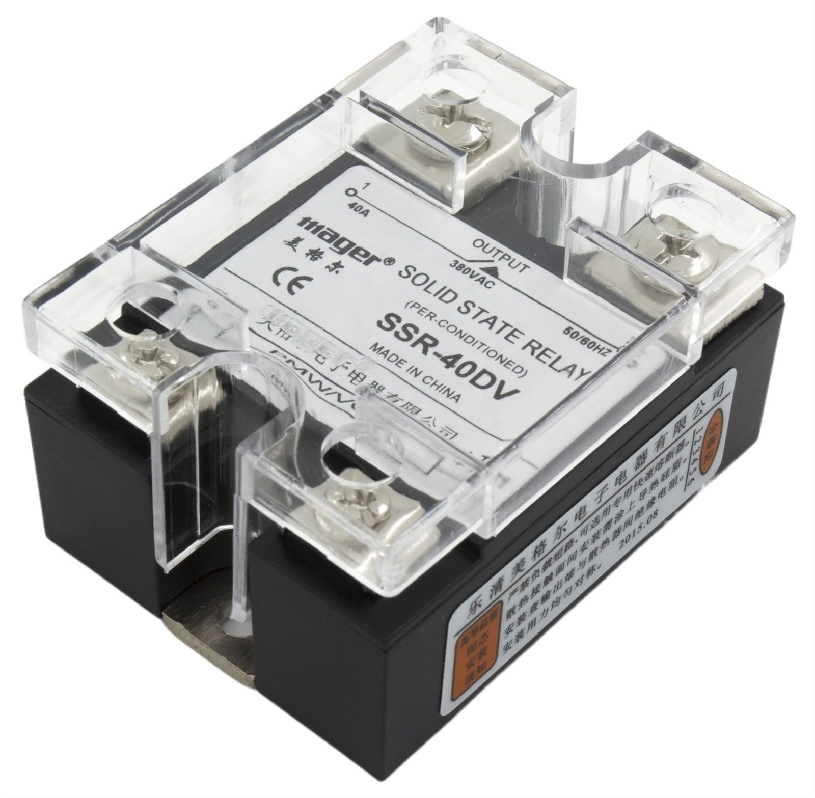 VDOQTLJT SSR-40DV 40A Solid State Voltage Regulator 40DV SSR Match to SCR